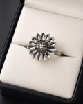 Anillo Girasol en plata .925
