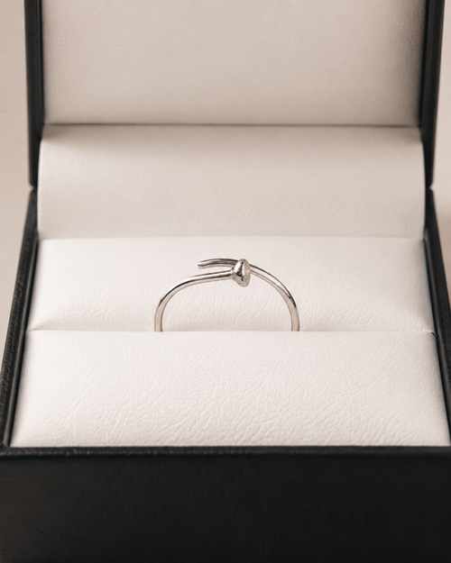 Anillo Tornillo en plata .925