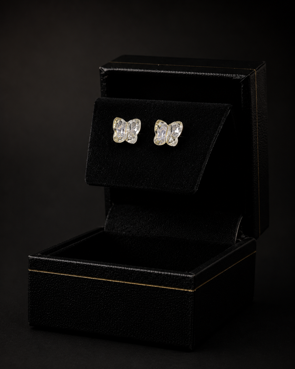 Broqueles Mariposa en plata .925