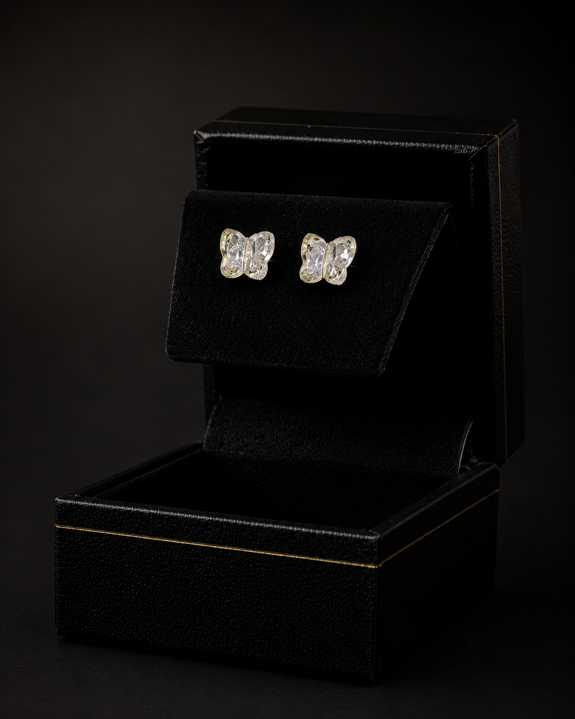 Broqueles Mariposa en plata .925