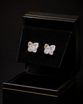 Broqueles Mariposa en plata .925