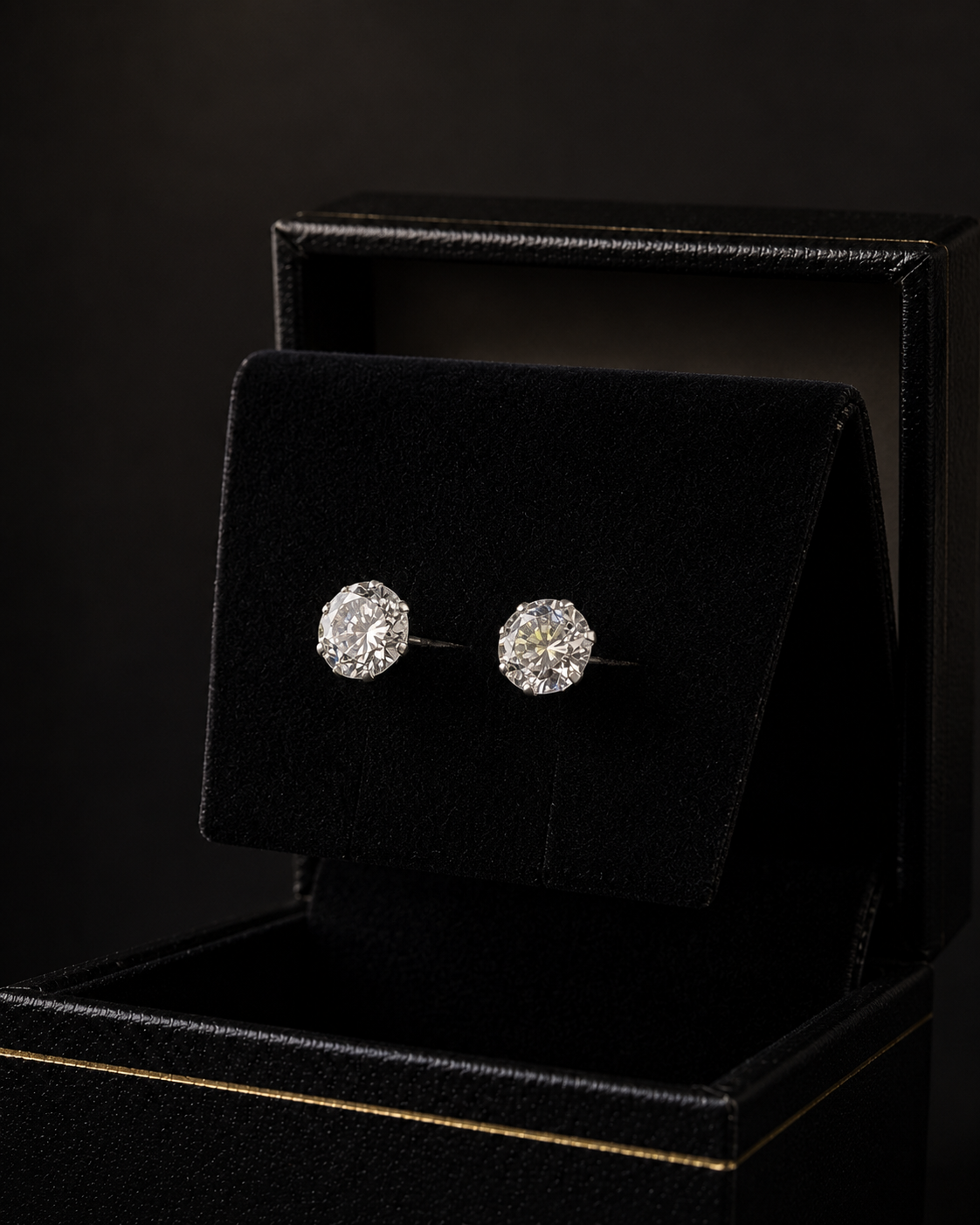 Broqueles Zirconia Transparente