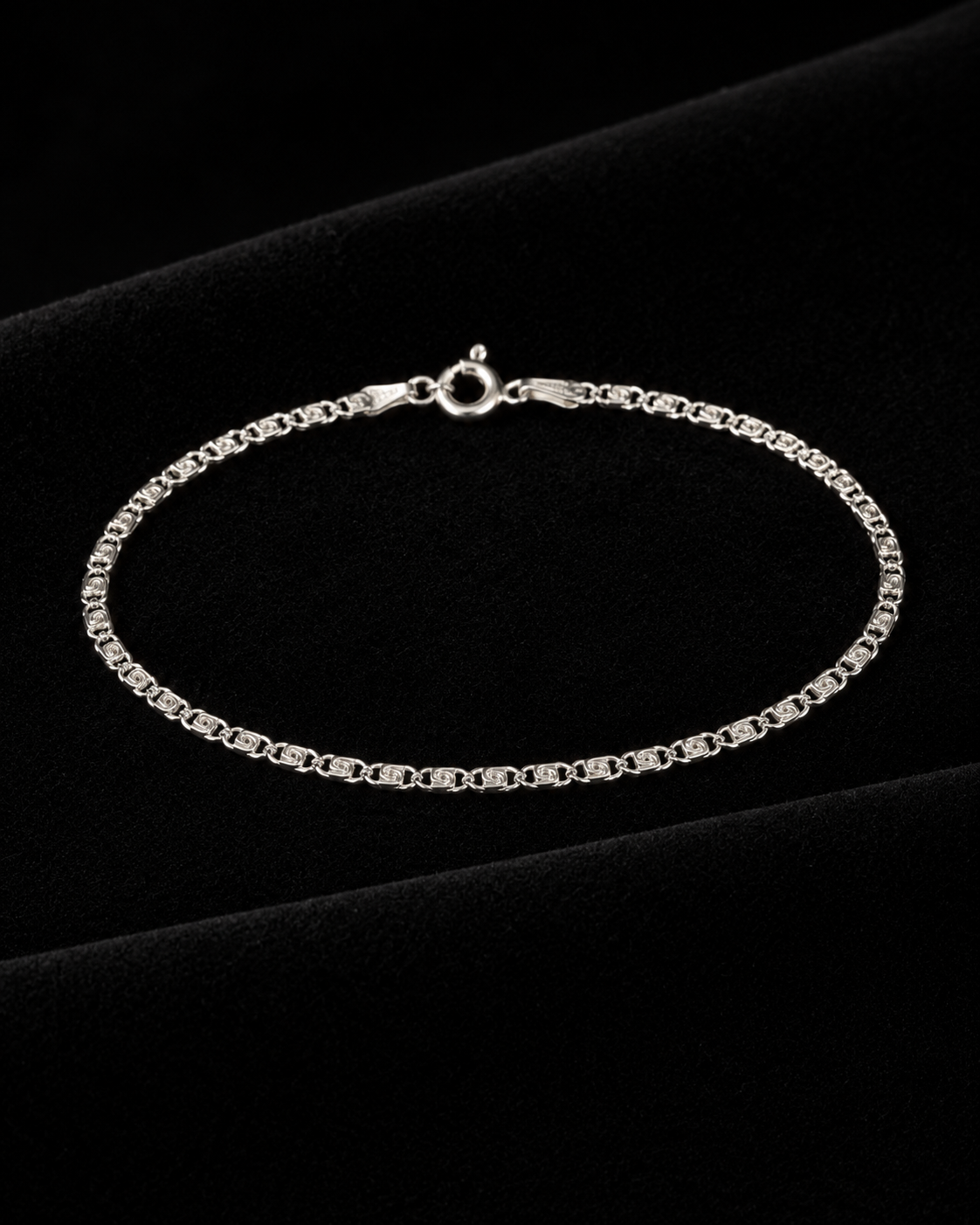 Pulsera Eslabón Texturizado en plata .925