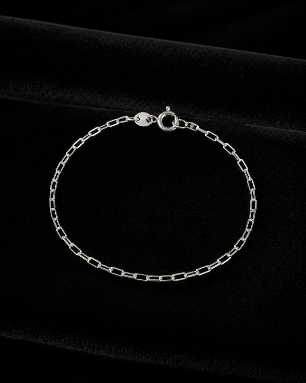 Pulsera Paperclip en plata .925